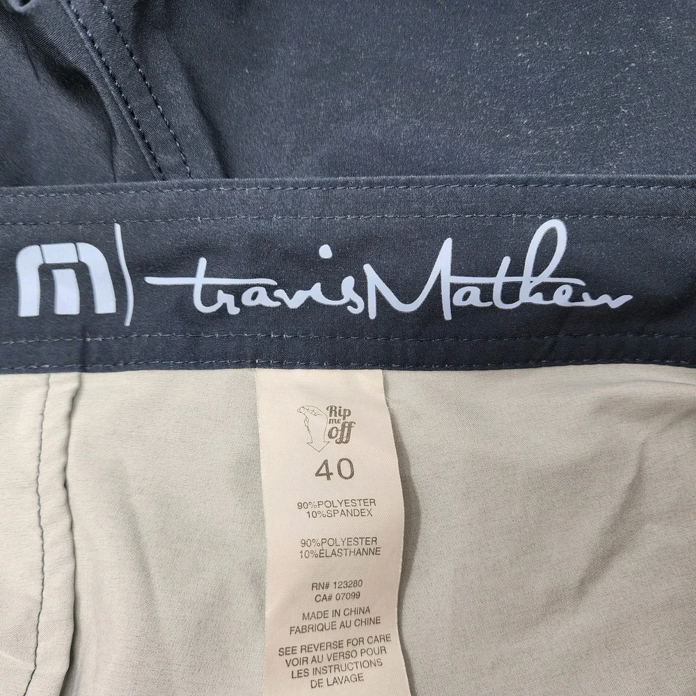 Travis Matthew Board Shorts Mens 40 Multicolored Striped Pockets Swim Surf Beach